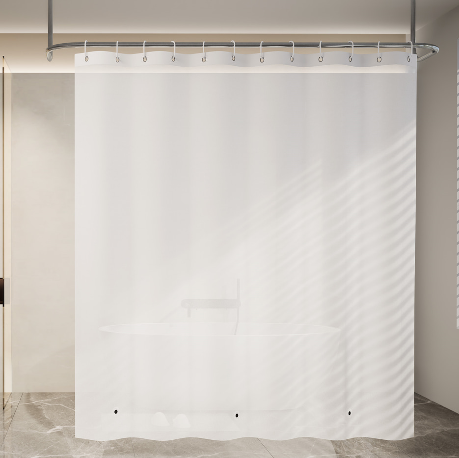 PEVA Shower Curtain:Frosted