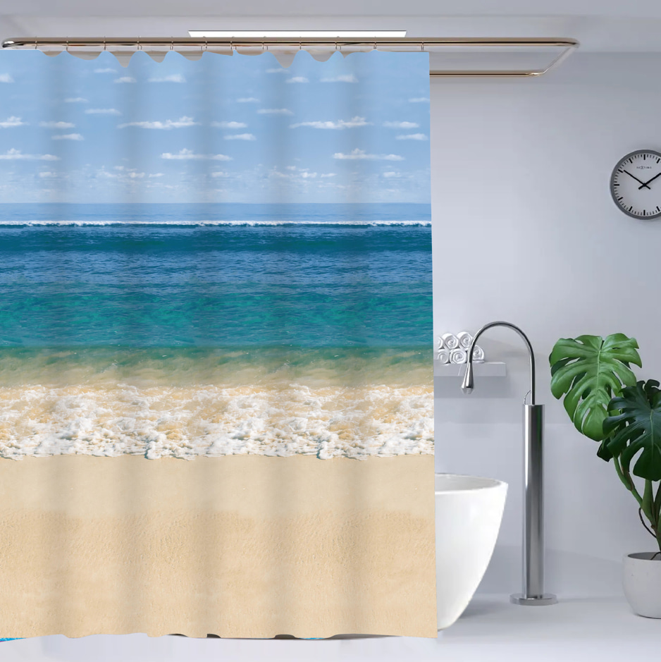 PEVA printing shower curtain