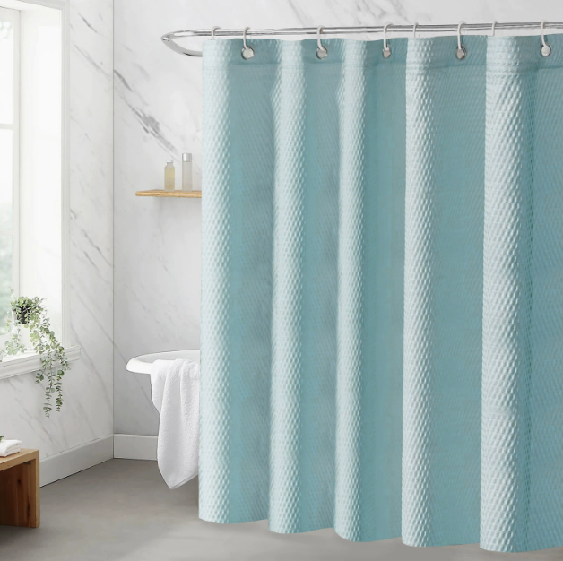polyester embossing shower curtains
