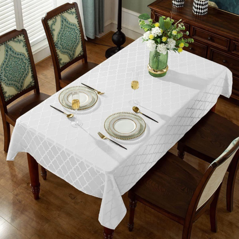 polyester jacquard tablecloth