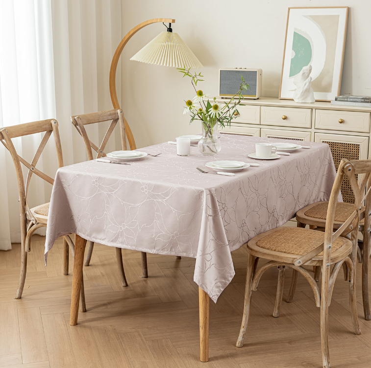 polyester jacquard tablecloth