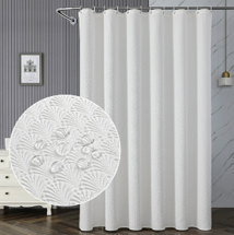 polyester wrinkled shower curtains