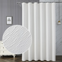 polyester wrinkled shower curtains